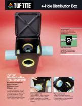 tuff lite 4 hole distribution box|tuf tite inspection box.